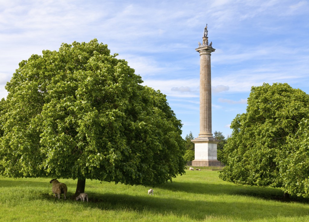 The Column of Victory in the Blenheim Palace Grounds, Oxfordshire, England